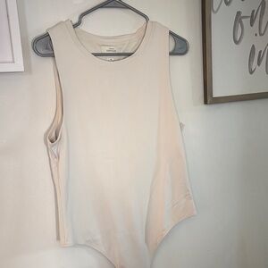 Babaton Cream Sleeveless Bodysuit